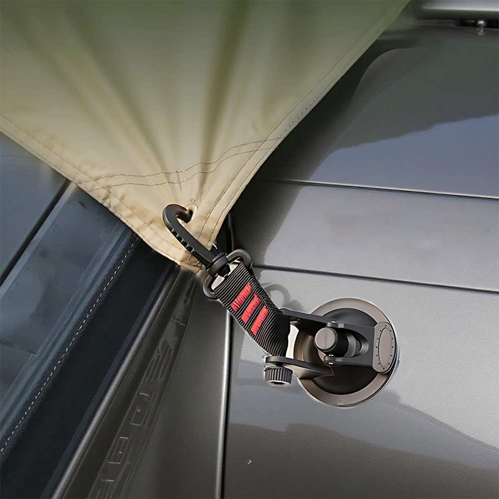 URJI Suction Cup Pengait Tali Flysheet Awning Camping Campervan 8 PCS - 4X Gambar produk URJI Suction Cup Pengait Tali Flysheet Awning Camping Campervan 8 PCS - 4X - 3
