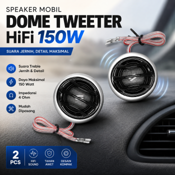 Tiaoping Speaker Mobil Dome Tweeter Loudspeaker HiFi 25mm 150W 2 PCS - TP-166