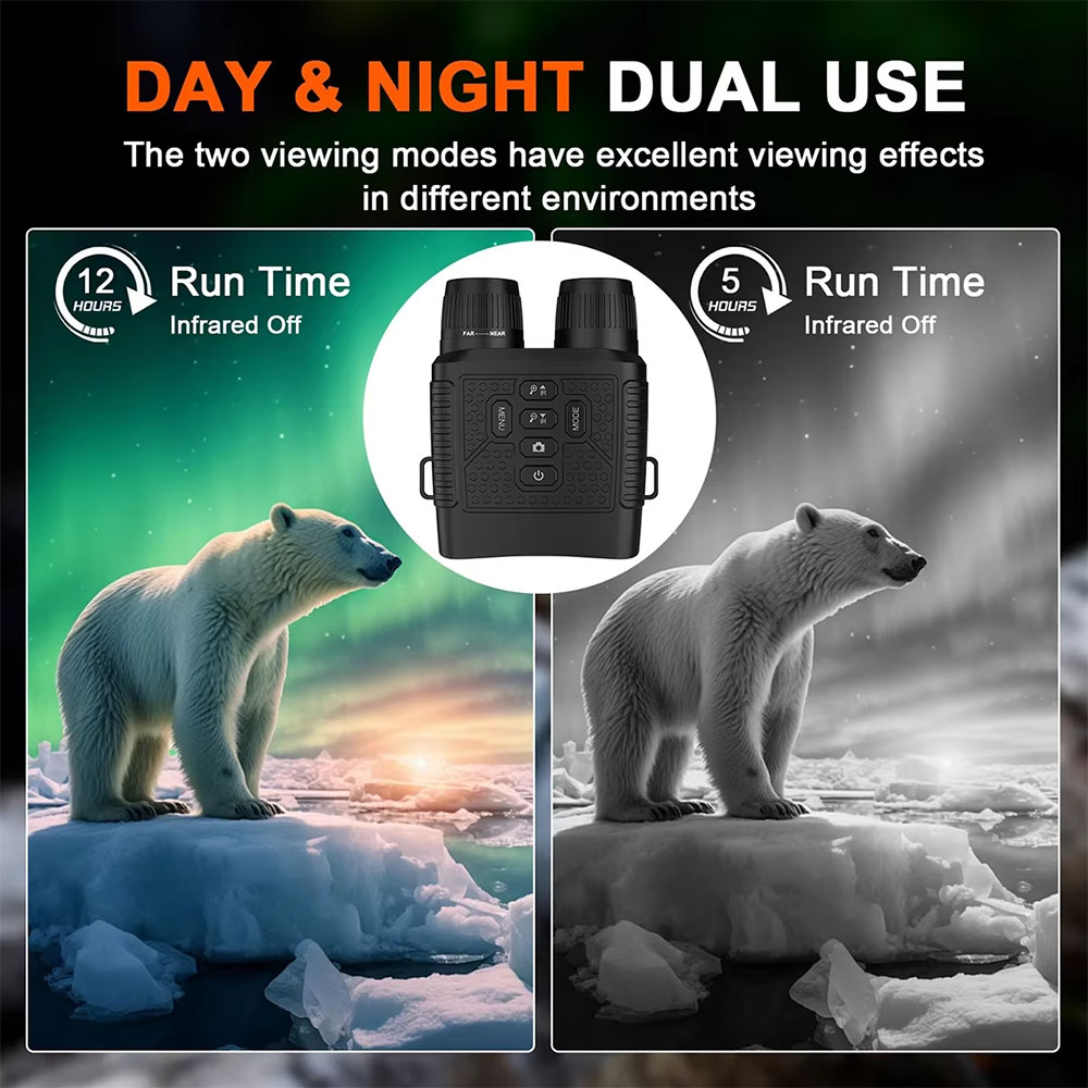 LMH Teropong Binocular Night Vision 6X Zoom 2.5K 2.4 Inch 2000mAh - R20 Gambar produk LMH Teropong Binocular Night Vision 6X Zoom 2.5K 2.4 Inch 2000mAh - R20 - 5