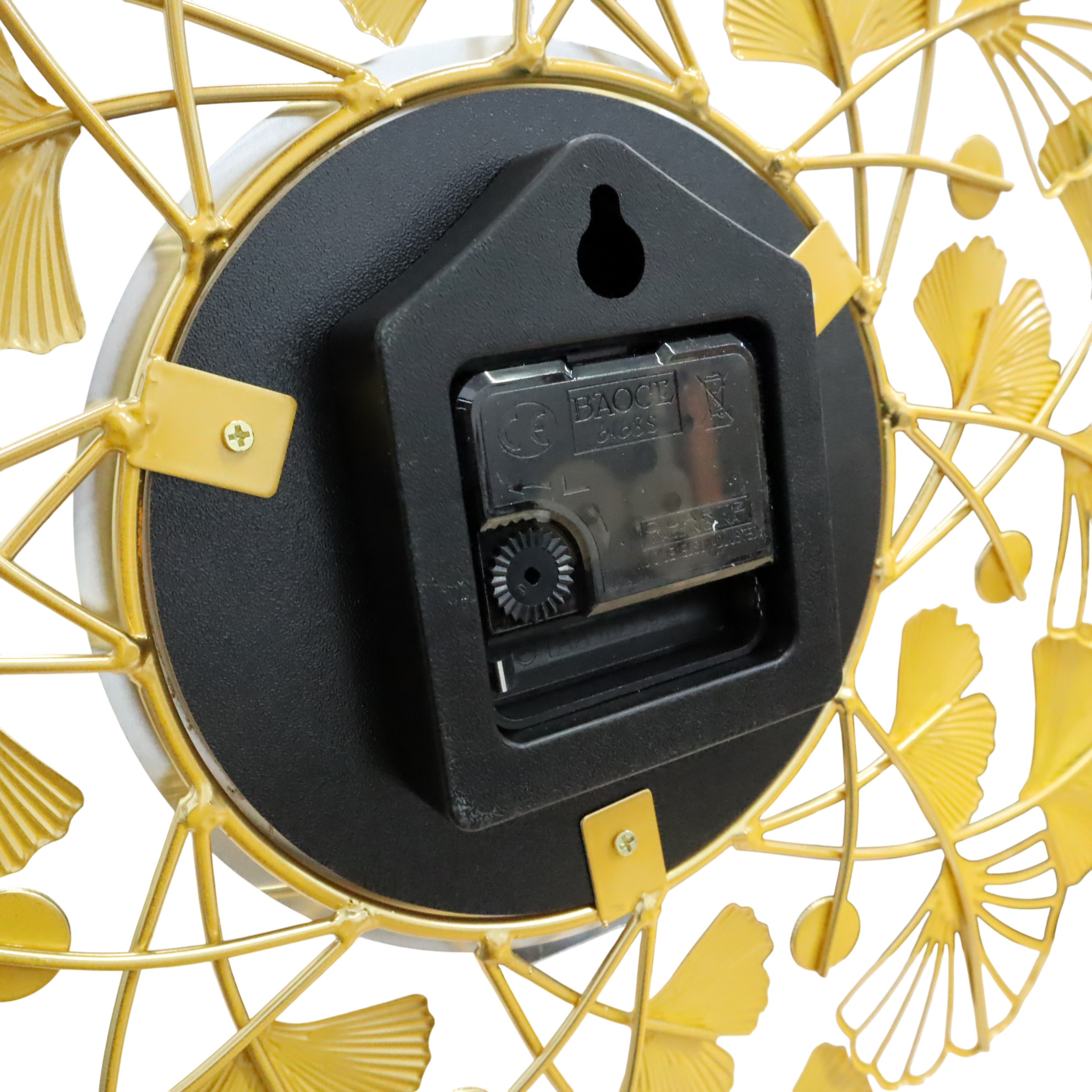 TaffHOME Jam Dinding Besi Elegan Ginkgo Leaf Quartz Movement 38cm - 25017 Gambar produk TaffHOME Jam Dinding Besi Elegan Ginkgo Leaf Quartz Movement 38cm - 25017 - 3