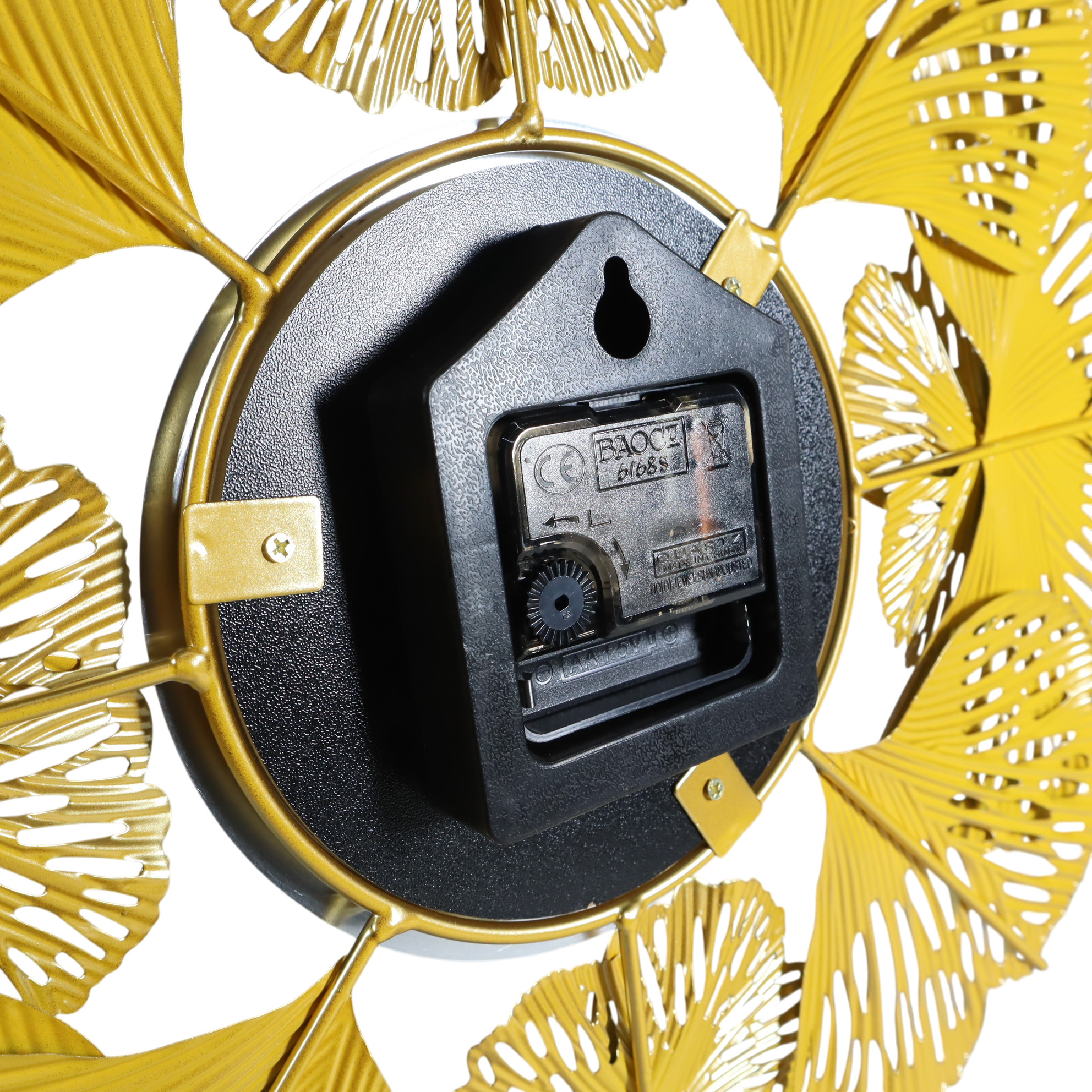 TaffHOME Jam Dinding Besi Flower Luxury Quartz Movement 59.5cm - 26006 Gambar produk TaffHOME Jam Dinding Besi Flower Luxury Quartz Movement 59.5cm - 26006 - 2