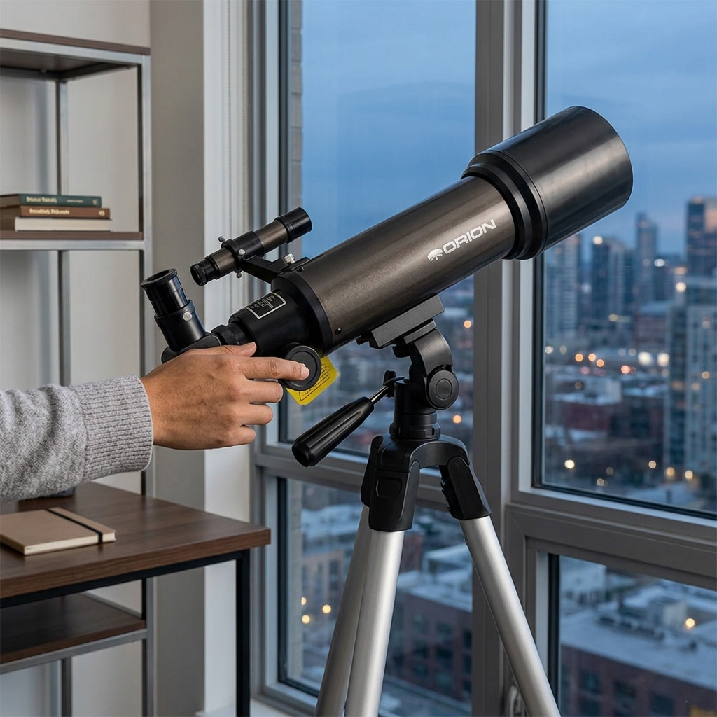 ORION Teleskop Astronomi 70/500mm Zenith Miror Coating AZ Mount - 70500 Gambar produk ORION Teleskop Astronomi 70/500mm Zenith Miror Coating AZ Mount - 70500 - 1