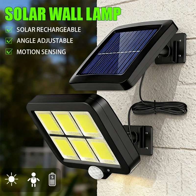 WAFIRE Lampu Dinding Solar Sensor Outdoor Waterproof 120 LED IP65 - JX-F56 Gambar produk WAFIRE Lampu Dinding Solar Sensor Outdoor Waterproof 120 LED IP65 - JX-F56 - Utama