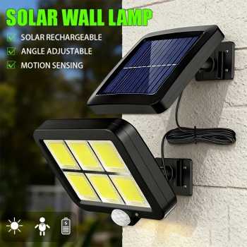 WAFIRE Lampu Dinding Solar Sensor Outdoor Waterproof 120 LED IP65 - JX-F56