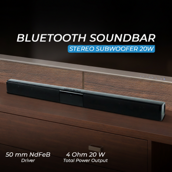 Gambar produk DOOLNNG Soundbar Bluetooth Active Speaker Home Theater Subwoofer 20W - BS-28B