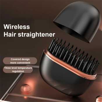 GABA Sisir Catok Pelurus Rambut Hair Straightener Brush 25W - HB-208