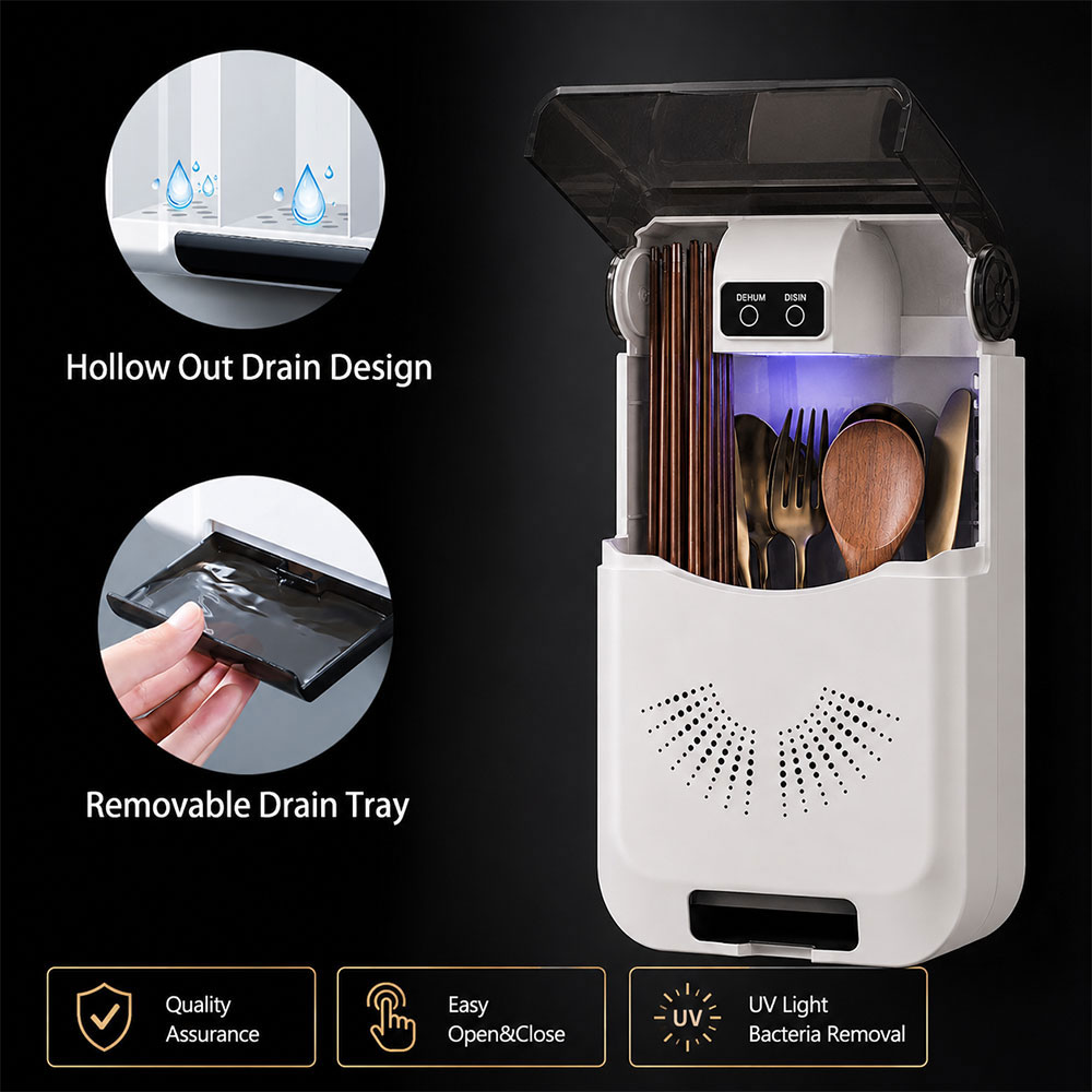 AOK Tempat Alat Makan Disinfected Organizer Holder Wall Mounted - AK50 Gambar produk AOK Tempat Alat Makan Disinfected Organizer Holder Wall Mounted - AK50 - 6