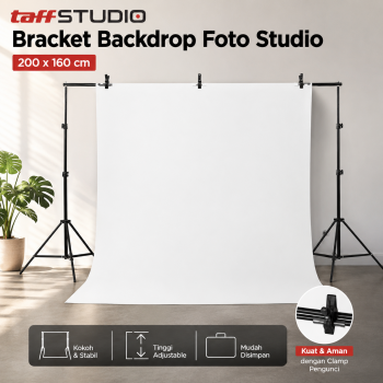 Gambar produk TaffSTUDIO Bracket Stand Backdrop Foto Studio 200x160cm - DD-110