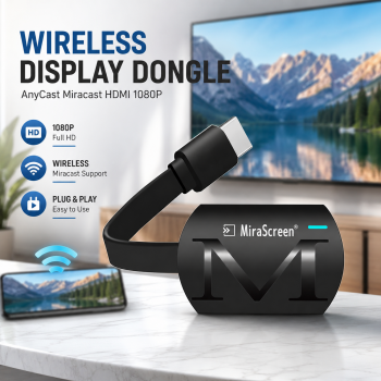 MiraScreen Wireless Display Dongle AnyCast Miracast HDMI WiFi 1080P - G4