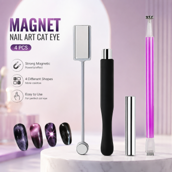 BeeChip Magnet Nail Art Brush Cat Eye Magnetic Pen 4 PCS - BC141