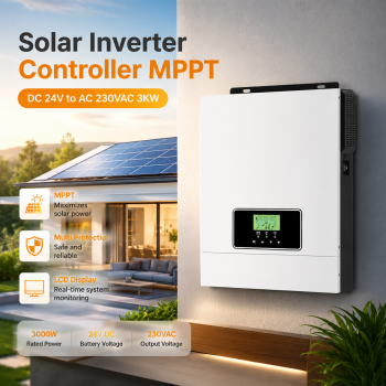 Gambar produk Victor Solar Inverter Controller Off-Grid MPPT DC 24V to AC 230VAC 3KW - NML-3200-24