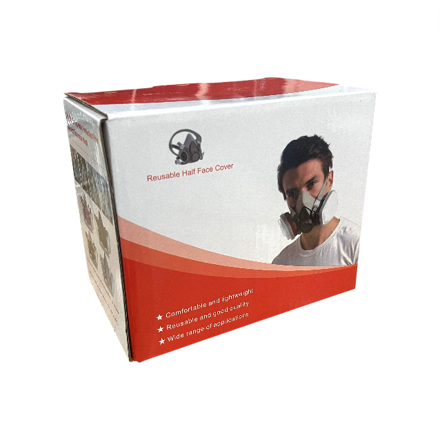 Gambar produk TaffGUARD Masker Gas Respirator Lab Anti Virus Half Mask 6200 - MA009 - Kemasan