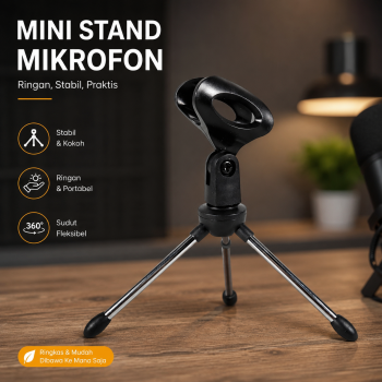 Gambar produk KEXU Mini Stand Mikrofon Desktop Universal Microphone Holder - BC-08