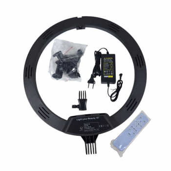 Gambar produk B-Light Lampu Ring Light LED 3in1 Color 3 Phone Holder 45cm 50W - LJJ-18 - 6