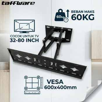 Taffware Bracket TV Wall Mount VESA 600x400 for 32-80 Inch TV - SH-80