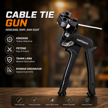 Taffware Cable Tie Gun Auto Cut Tang Pengikat Kabel Ties Stainless - SN-50