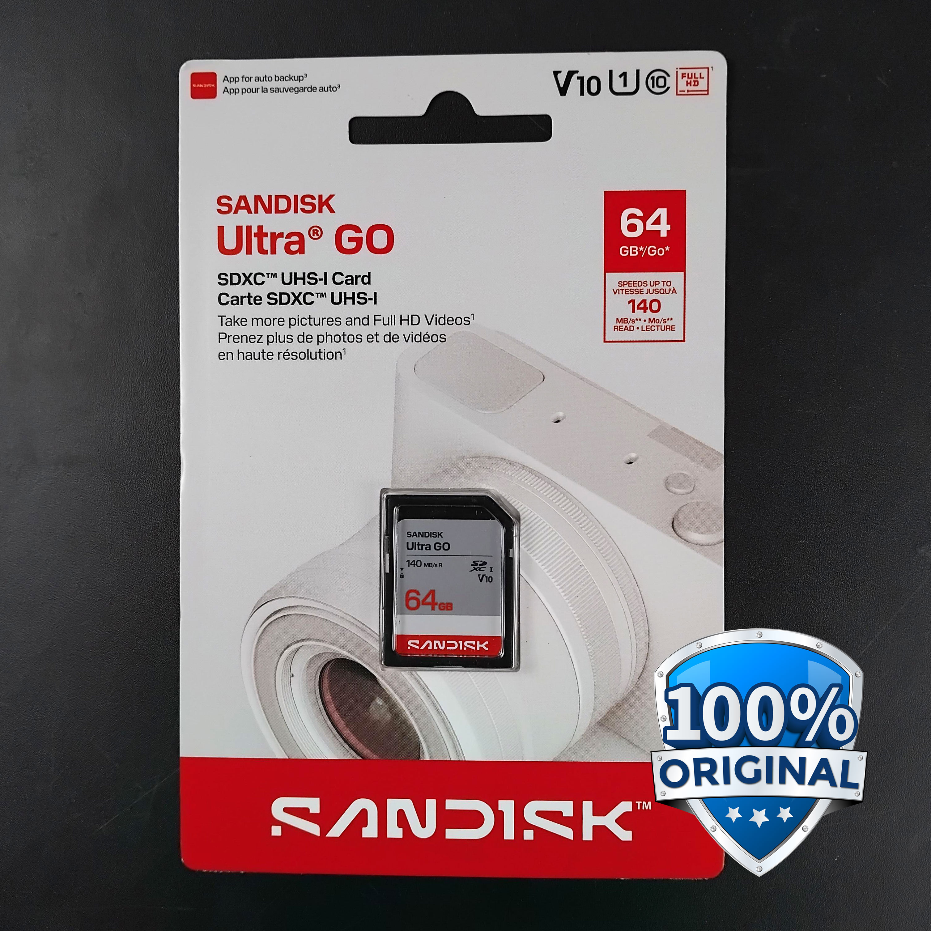 SanDisk Ultra Go SDXC/HC UHS-I Card Class 10 64GB - SDSDUGN Gambar produk SanDisk Ultra Go SDXC/HC UHS-I Card Class 10 64GB - SDSDUGN - Utama