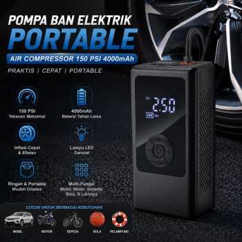 PASSCOOL Pompa Sepeda Portable Mini Pump 150 PSI - WY-107
