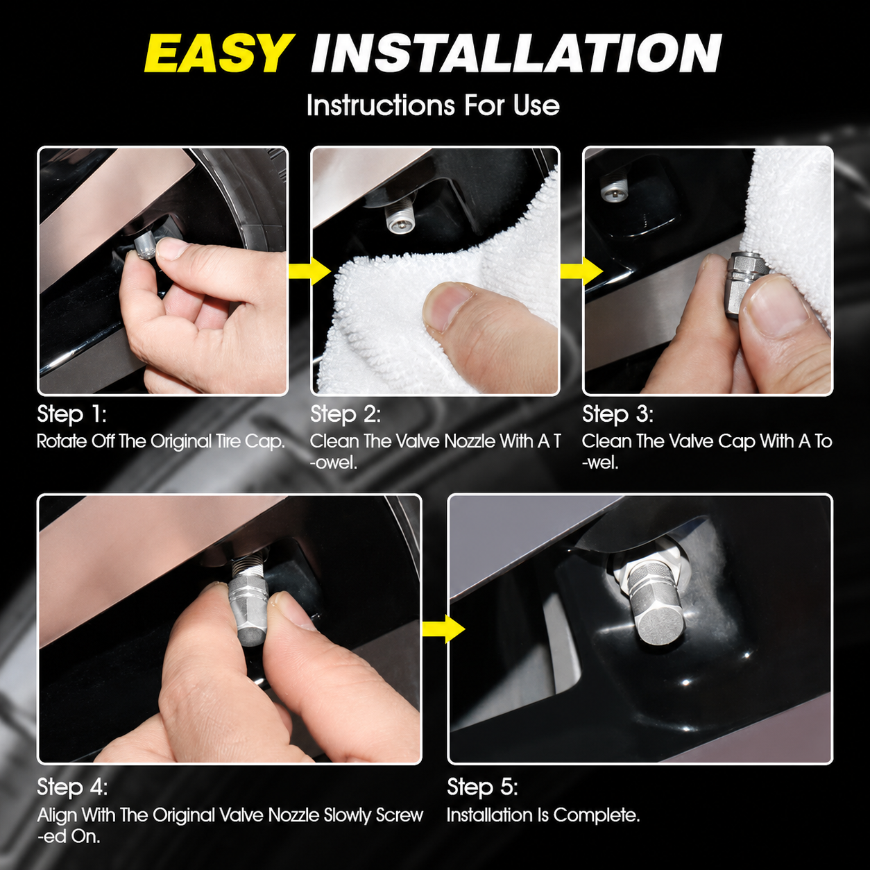 AQTQ Tutup Pentil Ban Mobil Motor Hex Valve Cap Aluminium 4 PCS - AQ-4 Gambar produk AQTQ Tutup Pentil Ban Mobil Motor Hex Valve Cap Aluminium 4 PCS - AQ-4 - 3