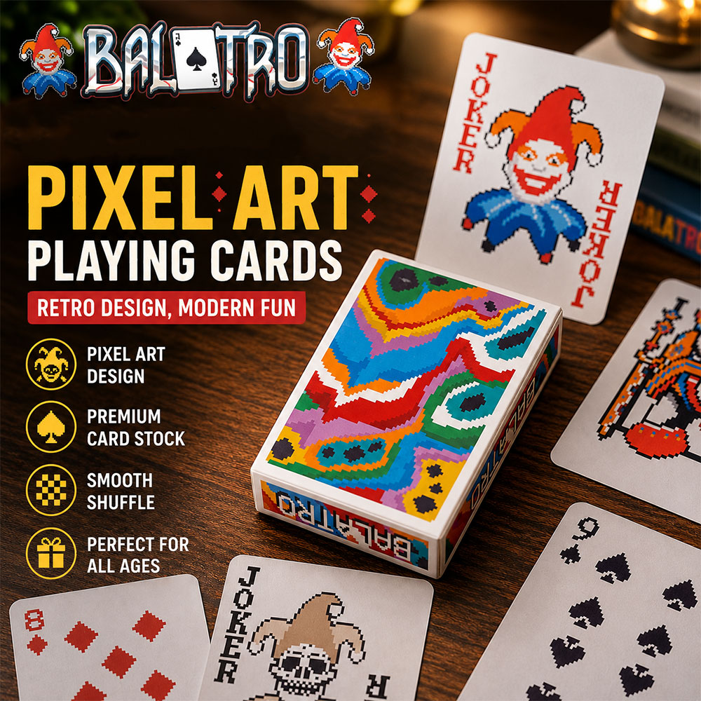 Kartu Remi Balatro Classic Poker High Definition Pattern - BS1067 Gambar produk Kartu Remi Balatro Classic Poker High Definition Pattern - BS1067 - Utama
