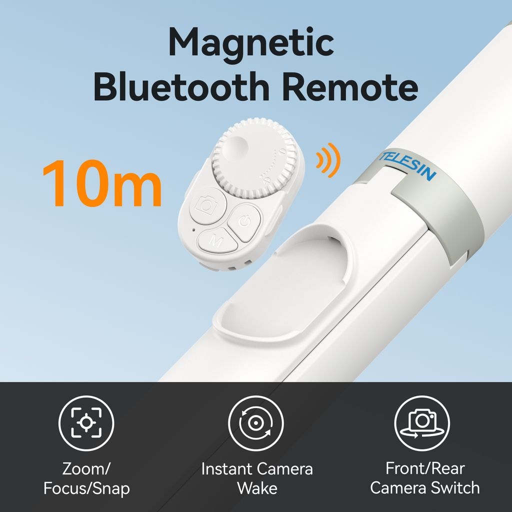 TELESIN Tripod HP Tongsis Monopod Bluetooth Remote Adjustable 1.7M - P1-TSS-003 Gambar produk TELESIN Tripod HP Tongsis Monopod Bluetooth Remote Adjustable 1.7M - P1-TSS-003 - 6