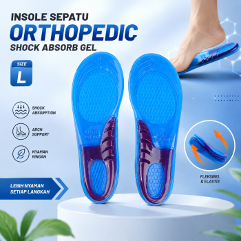 Gambar produk DADIJIER Insole Sepatu Alas Kaki Orthopedic Shock Absorb Gel L - KYL