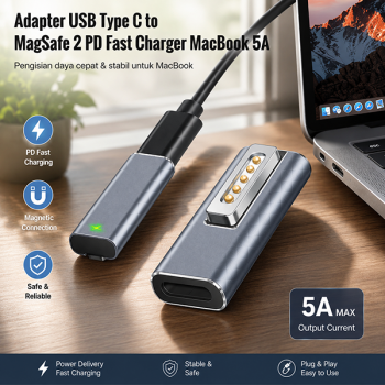 Gambar produk BLUELANS Adapter USB Type C to MagSafe 2 PD Fast Charger MacBook 5A - BL-91005