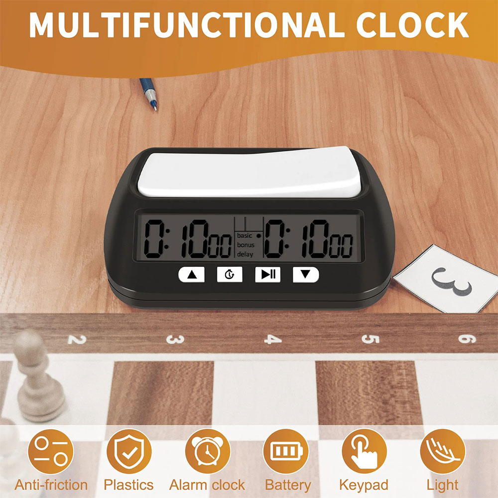 POF Jam Catur Digital Chess Go Clock Count Timer LCD 8 Mode - YS-902 Gambar produk POF Jam Catur Digital Chess Go Clock Count Timer LCD 8 Mode - YS-902 - 1