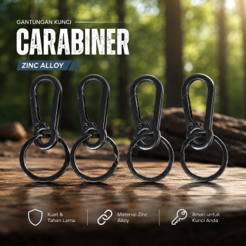 KYXY Gantungan Kunci Karabiner Carabiner Keychain Zinc Alloy 4 PCS - INU104