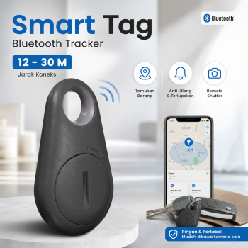 LOCATREX Smart Tag Bluetooth Tracker Airtag Key Finder Shutter