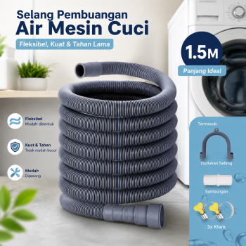 TaffHOME Selang Pembuangan Air Mesin Cuci Water Outlet Pipe Hose - PY550