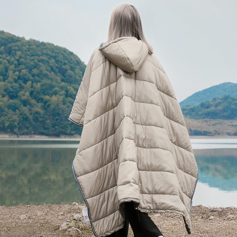 BEITAO Jaket Selimut Poncho Wearable Blanket Water Repellent Nylon - BH-1123 Gambar produk BEITAO Jaket Selimut Poncho Wearable Blanket Water Repellent Nylon - BH-1123 - 7