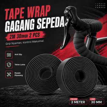 Gambar produk Handlebar Tape Gagang Sepeda Bicycle Handle Wrap 2M 30mm 2 PCS - GH-081H