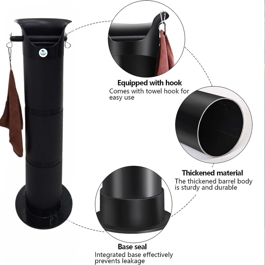 One Two Cups Wadah Ampas Kopi Standing Coffee Knock Box 22x85cm - Y-200 Gambar produk One Two Cups Wadah Ampas Kopi Standing Coffee Knock Box 22x85cm - Y-200 - 3