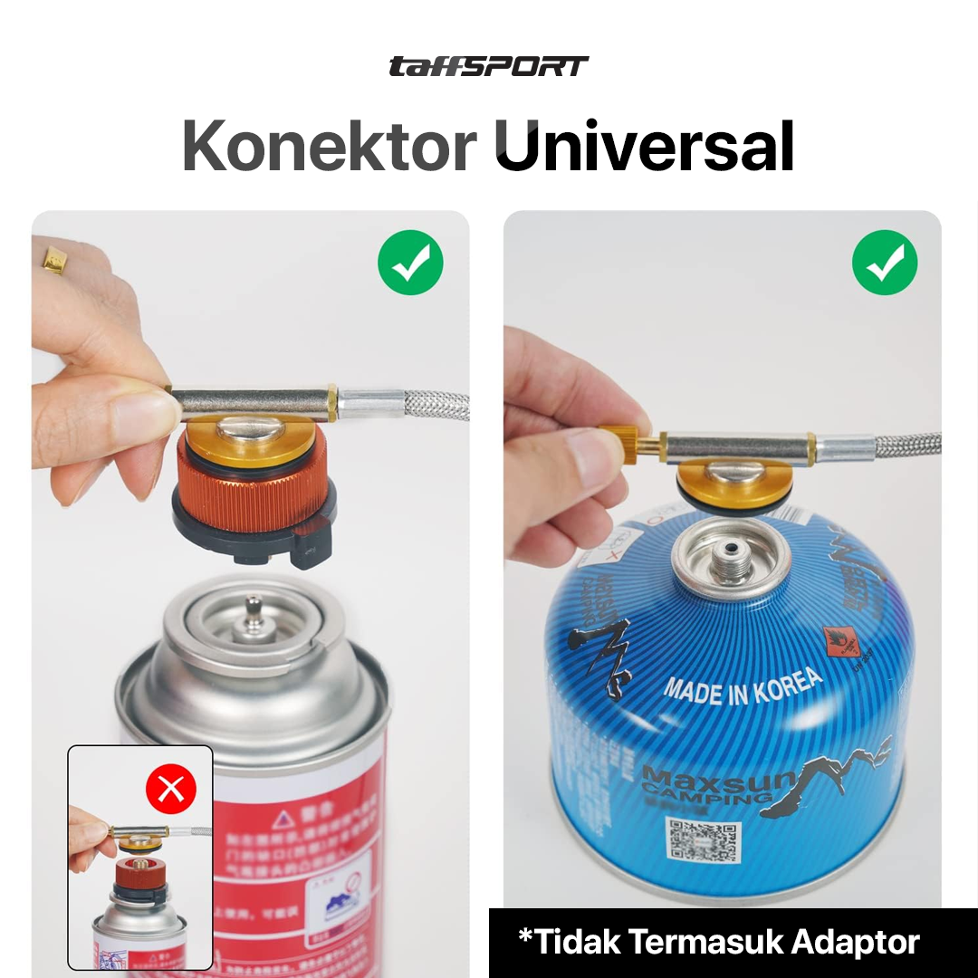 TaffSPORT Kompor Gas Portable Lipat Ultralight Camping Stove Outdoor - WSS-201 Gambar produk TaffSPORT Kompor Gas Portable Lipat Ultralight Camping Stove Outdoor - WSS-201 - 4