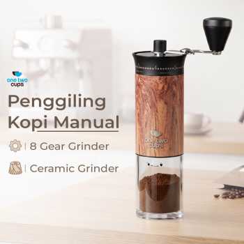 One Two Cups Penggiling Kopi Manual Coffee Grinder Keramik - 5011 Pro-B
