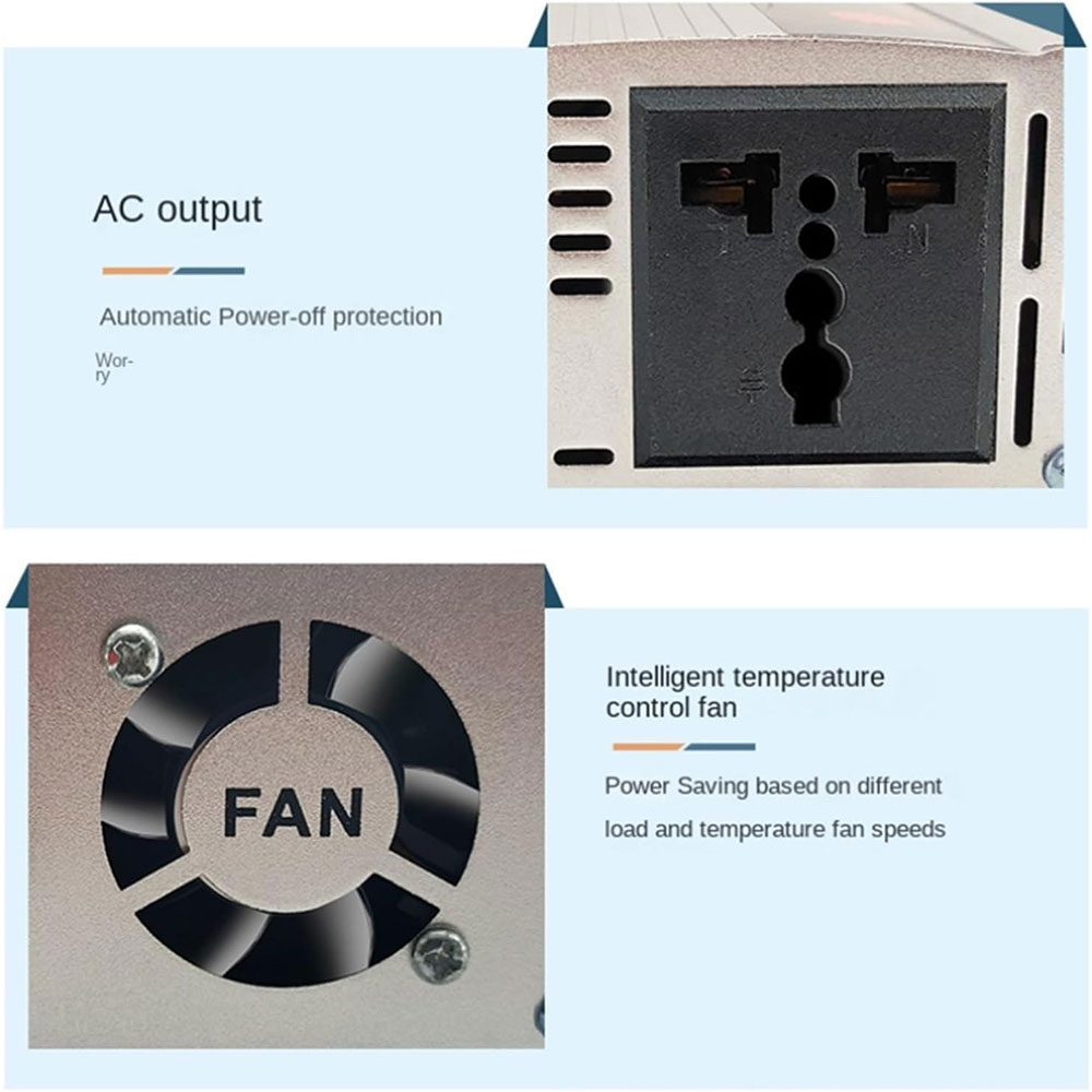 CHANTOWER Power Inverter Mobil Modified Sine Wave DC 12V AC 220V 2000W - SAA-2000A Gambar produk CHANTOWER Power Inverter Mobil Modified Sine Wave DC 12V AC 220V 2000W - SAA-2000A - 4
