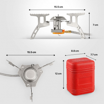 Gambar produk TaffSPORT Kompor Gas Portable Lipat Ultralight Camping Stove Outdoor - WSS-201 - 8
