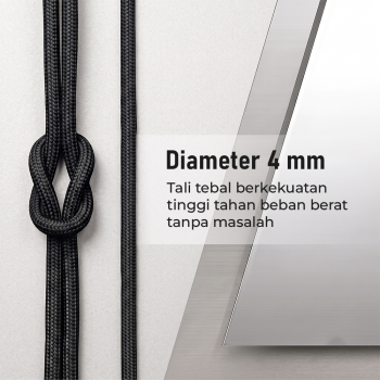 Gambar produk TaffSPORT Tali Tenda Paracord Rope Clothes Drying 7 Core 4mm 100M - KO5 - 1