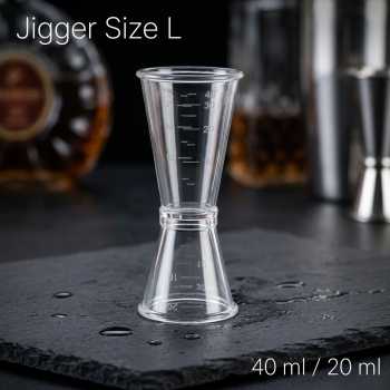 One Two Cups Gelas Ukur Bartender Double Jigger Measuring Cup - JK-228