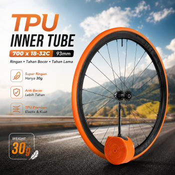 NEWBOLER Ban Dalam Sepeda Inner Tube Road Bike TPU 700 x 18-32C - SV 45 / SV 65 / SV 85