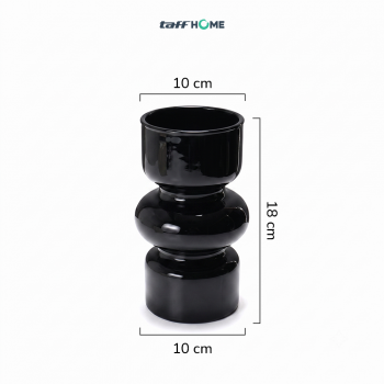 Gambar produk TaffHOME Vas Bunga Kaca Nordic Bottle Vase Flower Pot Home Decor 18cm - AM-18 - 8