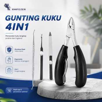 KNIFEZER Gunting Kuku 4in1 Nail Clippers Manicure Pedicure Set - WL-9693