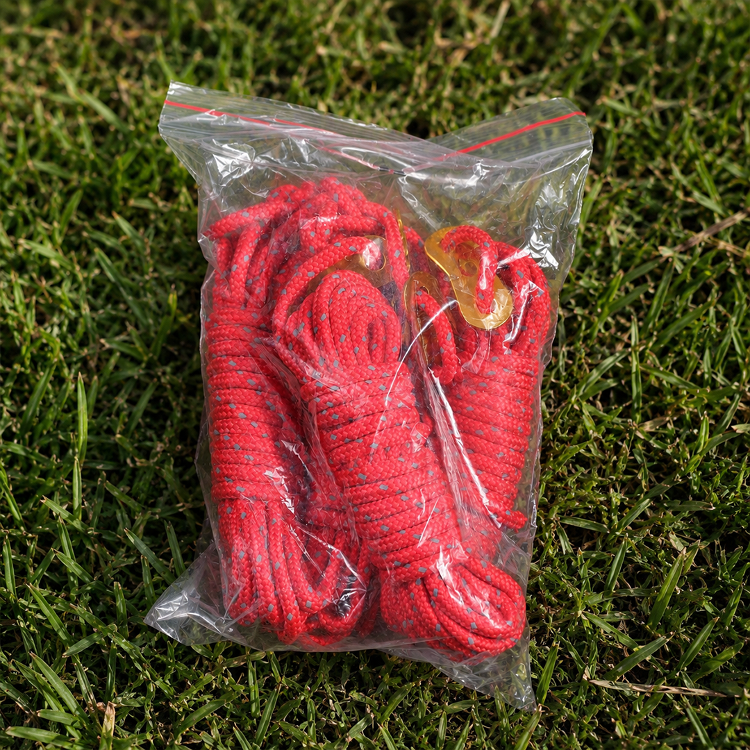TaffSPORT Tali Paracord Tenda Camping Adventure Windproof 4mmx4M 4 PCS - YG148 Gambar produk TaffSPORT Tali Paracord Tenda Camping Adventure Windproof 4mmx4M 4 PCS - YG148 - Kemasan