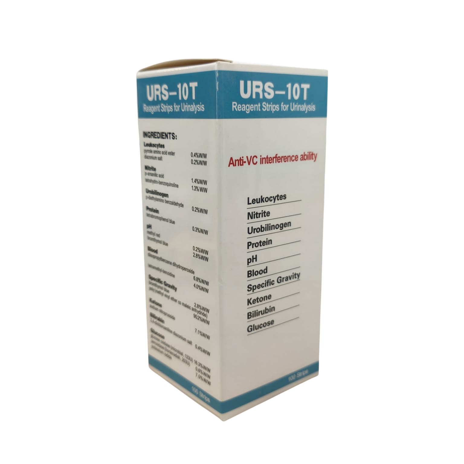 FRC Test Strip Urine Urinalysis 10 Parameter Cek Keto Gula 100 PCS - URS-10T Gambar produk FRC Test Strip Urine Urinalysis 10 Parameter Cek Keto Gula 100 PCS - URS-10T - Kemasan
