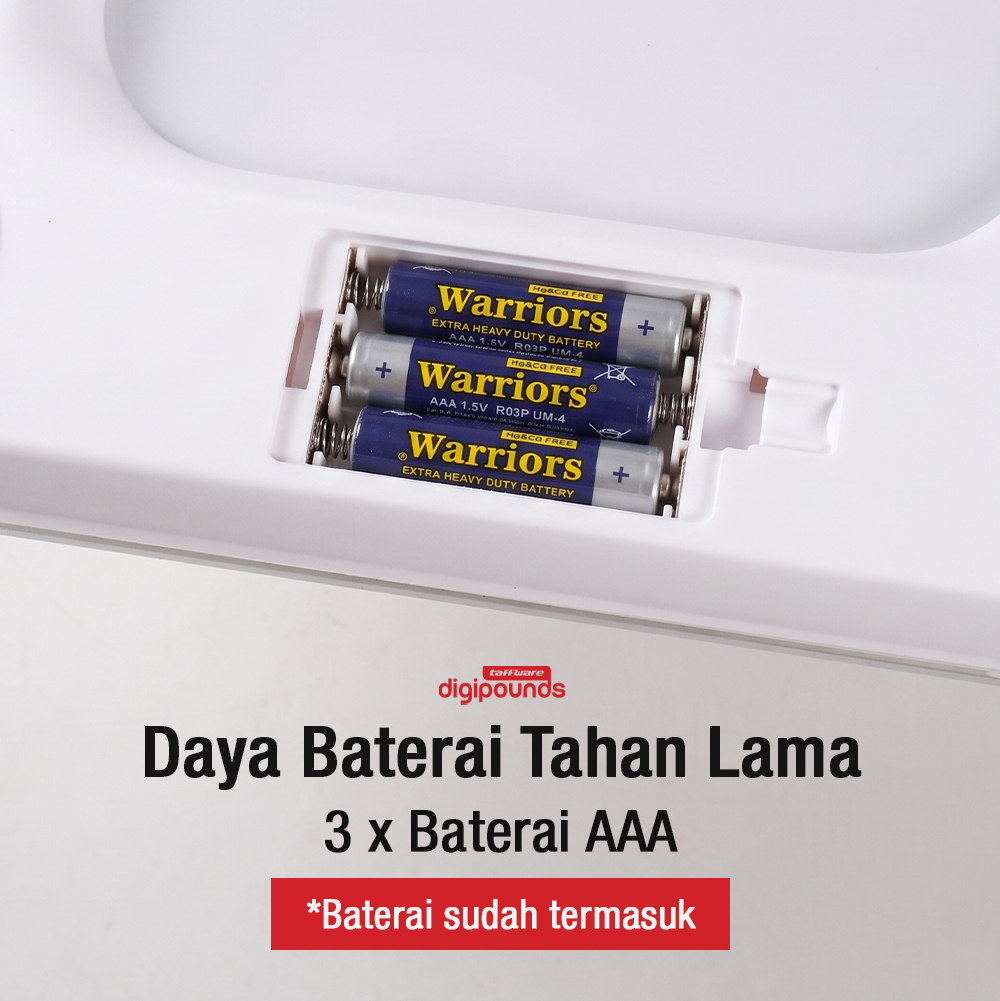 Gambar produk Taffware Digipounds Timbangan Badan Digital Scale Smart App 180kg - FL7081 - 6