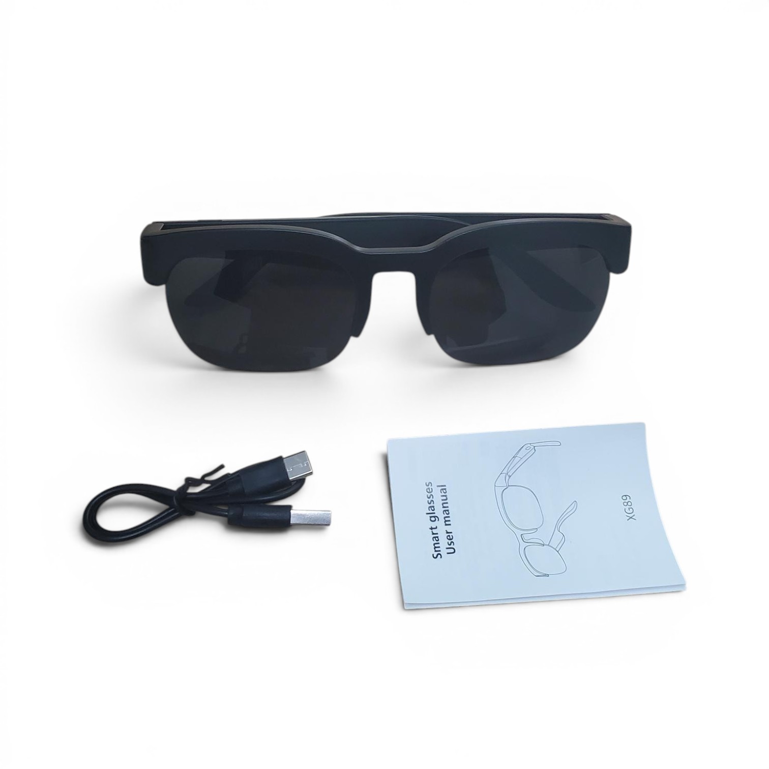 Gambar produk COTAUL Kacamata Bluetooth Headset AI Translation Smart Glasses IPX4 - XG89AI - 8