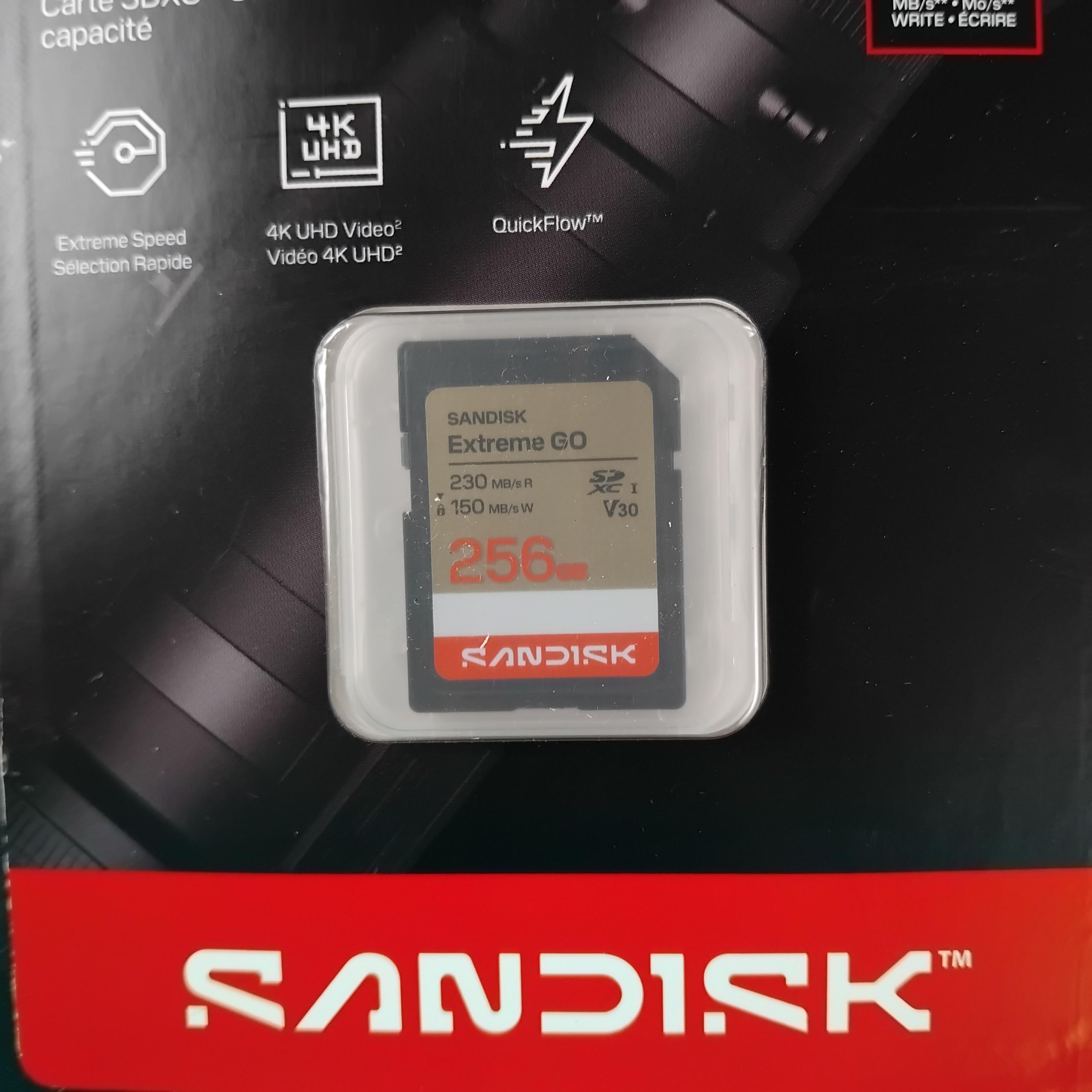 SanDisk Extreme GO SDXC/HC UHS-I Card U3 V30 4K UHD 230MB/s 256GB - SDSDXGN Gambar produk SanDisk Extreme GO SDXC/HC UHS-I Card U3 V30 4K UHD 230MB/s 256GB - SDSDXGN - 2