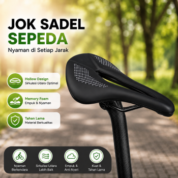 TaffSPORT Jok Sadel Sepeda Bike Saddle Aerodinamis Breathable Hollow - FX35