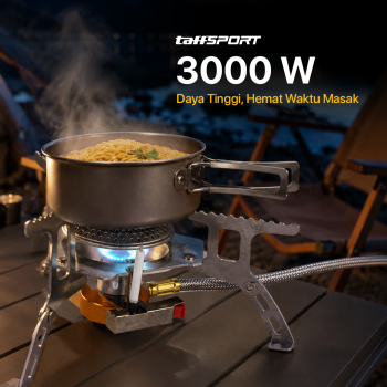 Gambar produk TaffSPORT Kompor Gas Portable Lipat Ultralight Camping Stove Outdoor - WSS-201 - 1